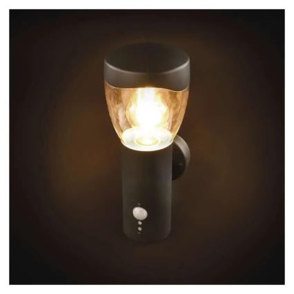 Outdoor-Wandleuchte mit Sensor ARTEO 1xE27/15W/230V IP44