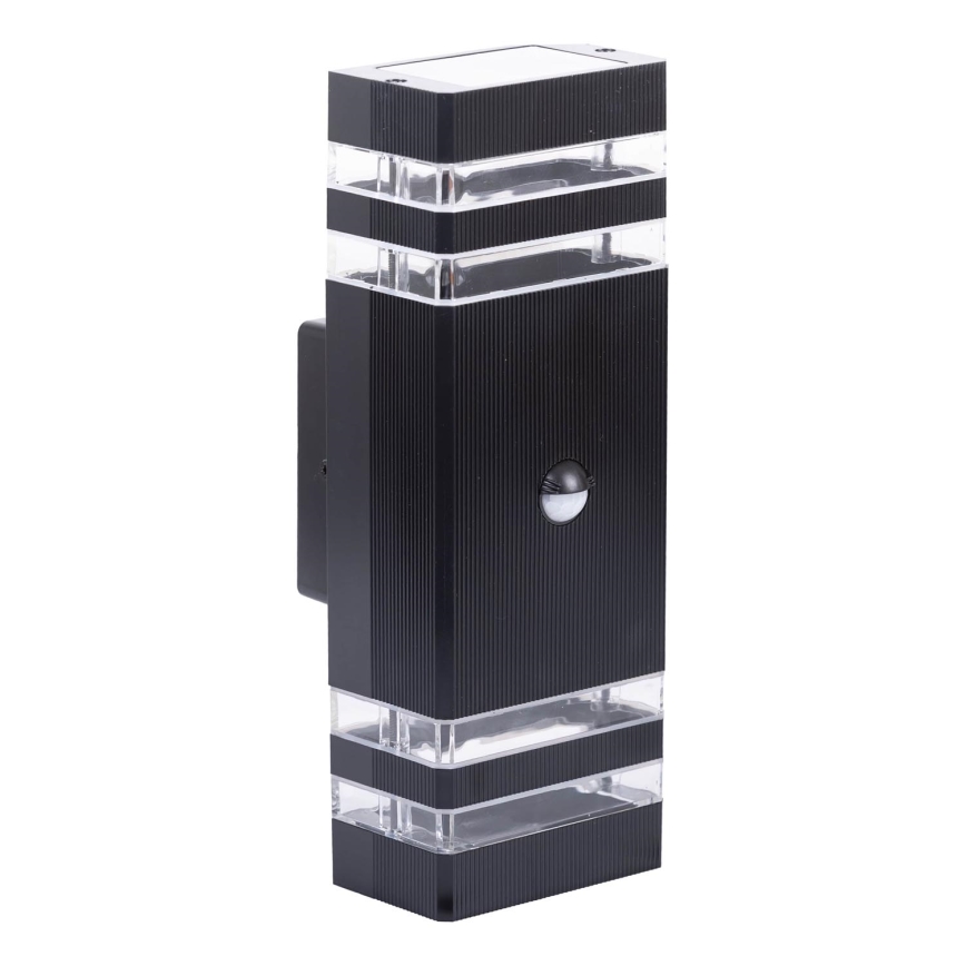 Outdoor-Wandleuchte mit Sensor BREZZA 2xGU10/35W/230V IP65