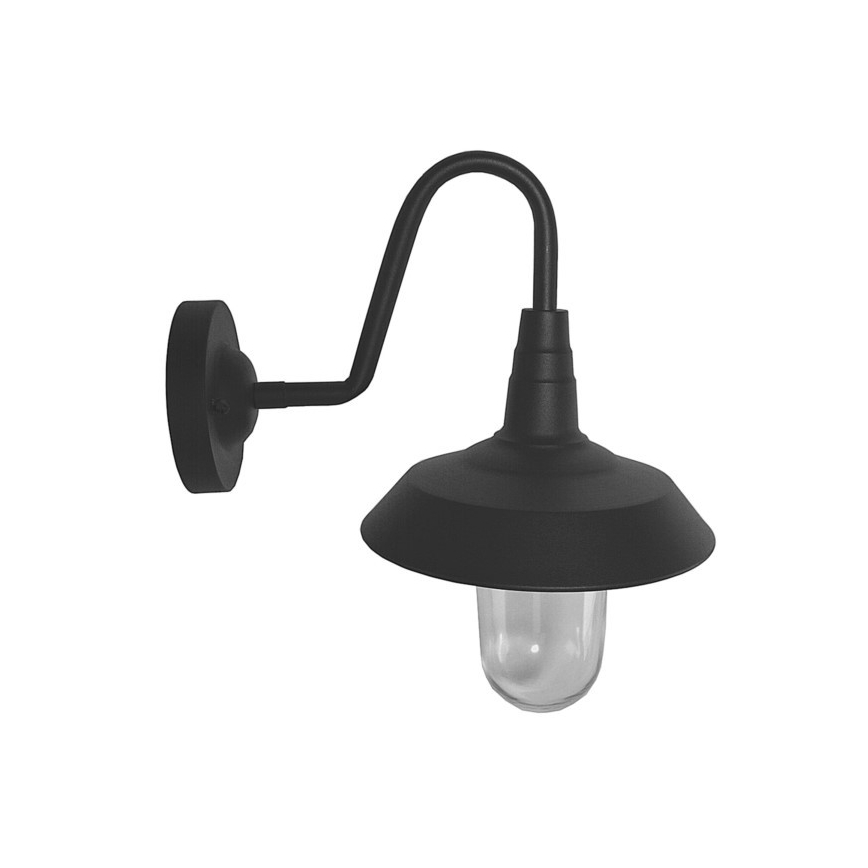 Outdoor-Wandleuchte NILDA 1xE27/60W/230V IP44 schwarz