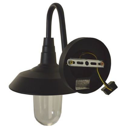 Outdoor-Wandleuchte NILDA 1xE27/60W/230V IP44 schwarz