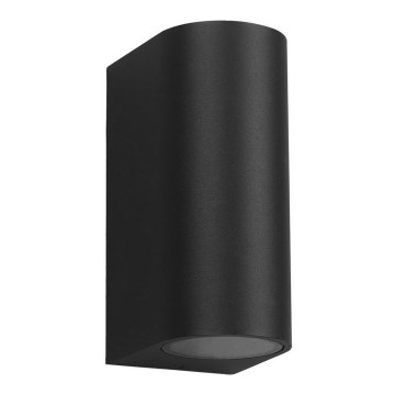Outdoor-Wandleuchte OVALIS 2xGU10/35W/230V IP44 schwarz