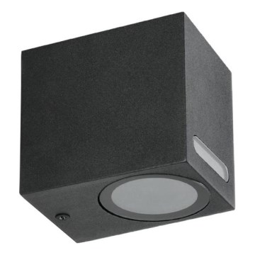 Outdoor-Wandleuchte QUERK 1xGU10/35W/230V IP54 8 cm schwarz