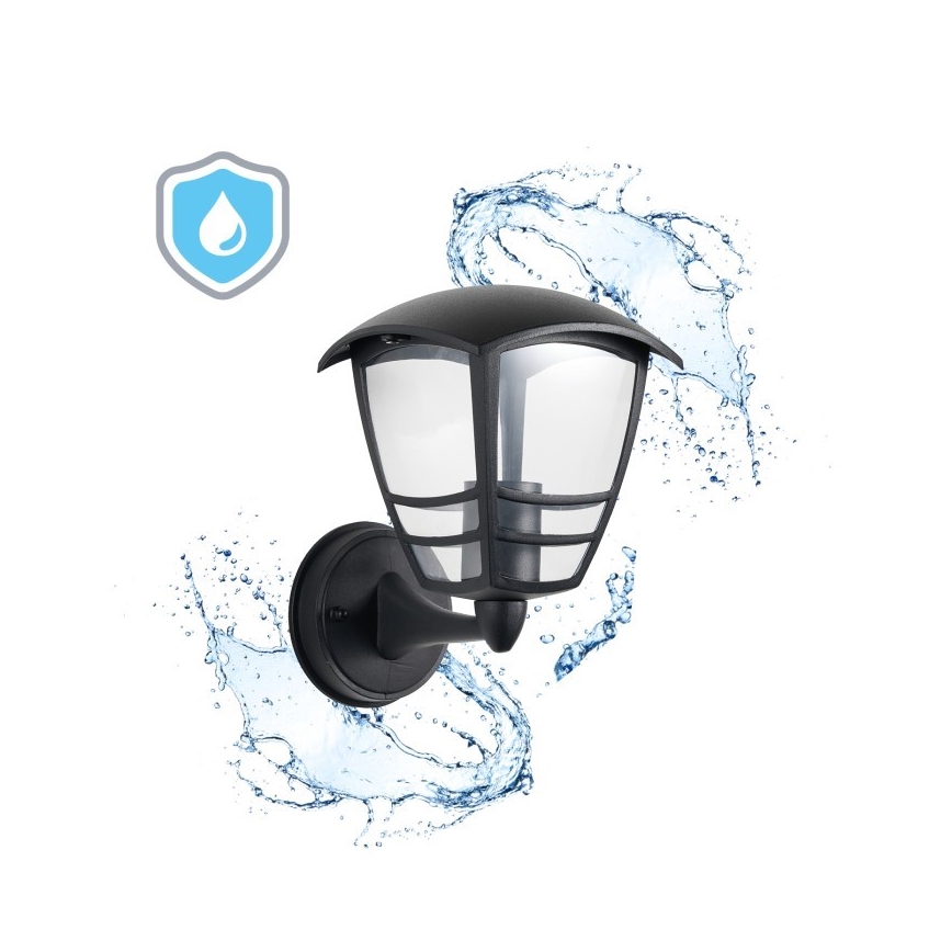 Outdoor-Wandleuchte TEVIO 1xE27/60W/230V IP54 schwarz