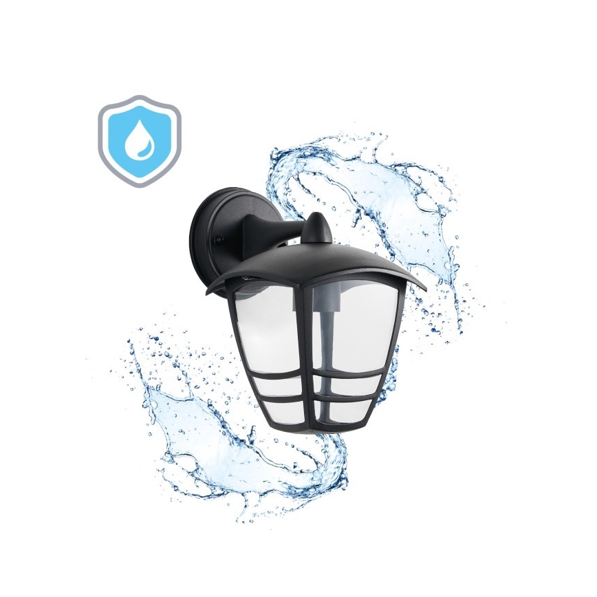 Outdoor-Wandleuchte TEVIO KD 1xE27/60W/230V IP54 schwarz