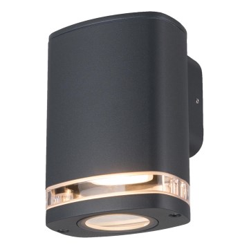 Outdoor-Wandleuchte ZEVI 1xGU10/10W/230V IP54 anthrazit
