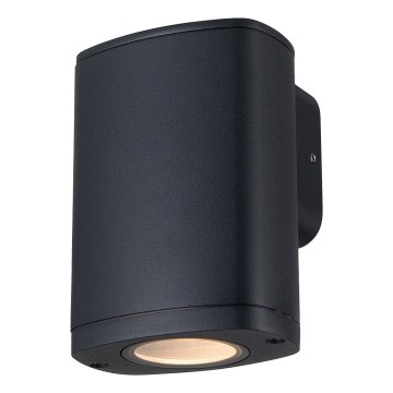 Outdoor-Wandleuchte ZEVI 1xGU10/10W/230V IP54 schwarz