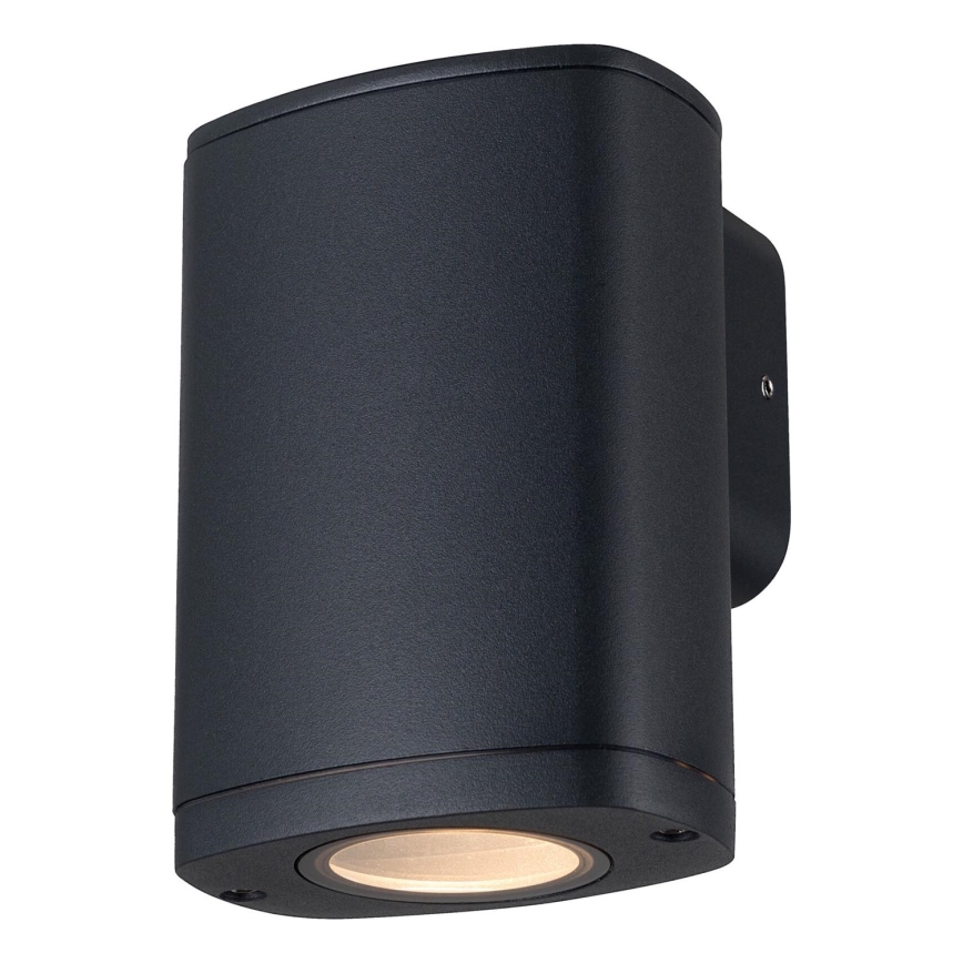 Outdoor-Wandleuchte ZEVI 1xGU10/10W/230V IP54 schwarz