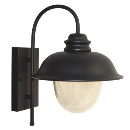 Outdoor-Wandleuchte ZUNA 1xE27/60W/230V IP44 schwarz