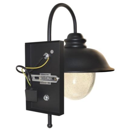 Outdoor-Wandleuchte ZUNA 1xE27/60W/230V IP44 schwarz