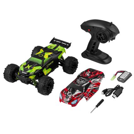 Overmax - ferngesteuertes RC-Auto X-MONSTER 3.5 1700 mAh schwarz/rot/grün