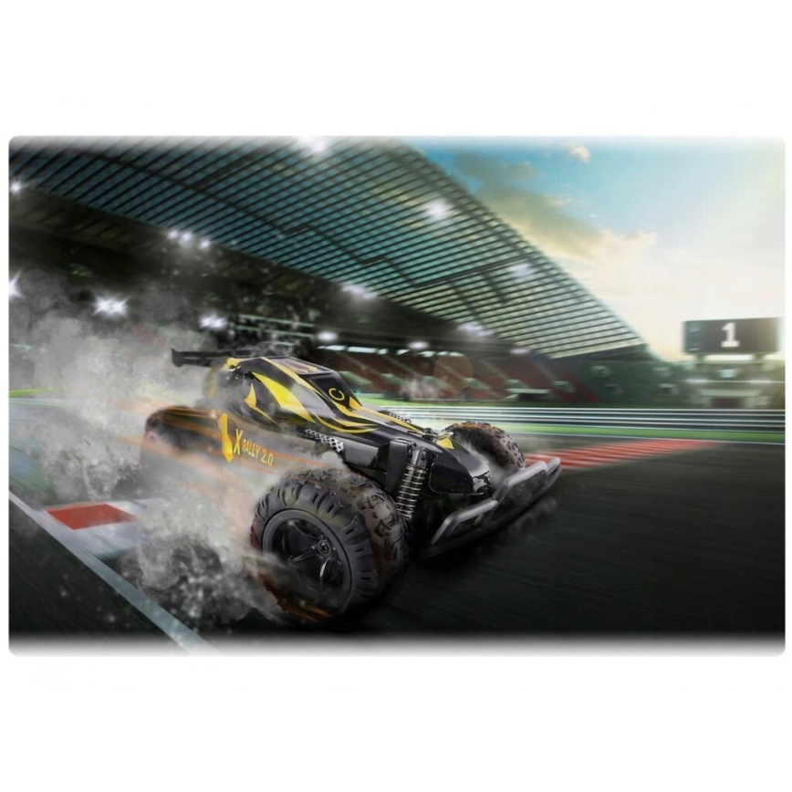 Overmax - ferngesteuertes RC-Auto X-RALLY 2.0 1200 mAh Schwarz/Gelb