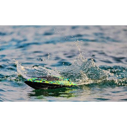 Overmax - Ferngesteuertes RC-Boot X-SURGE 4000 mAh, schwarz/grün