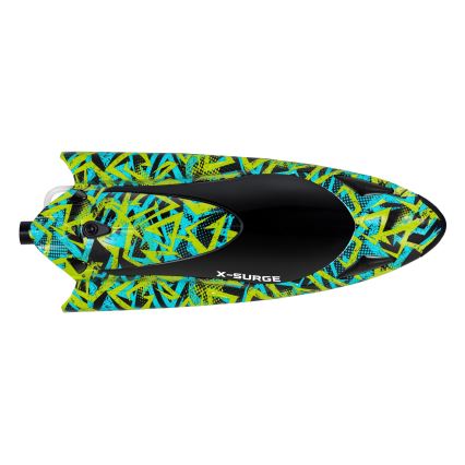 Overmax - Ferngesteuertes RC-Boot X-SURGE 4000 mAh, schwarz/grün