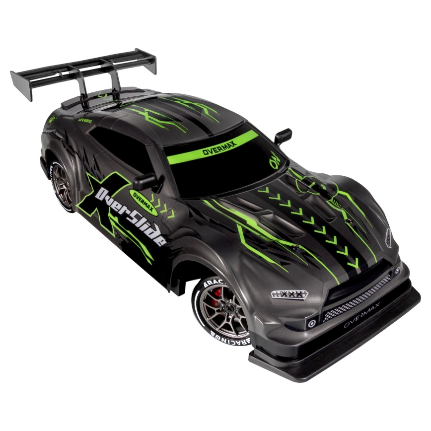 Overmax - ferngesteuertes RC-Drift-Auto 2-in-1 X-OVERSLIDE 1000 mAh schwarz/grün/blau/rot