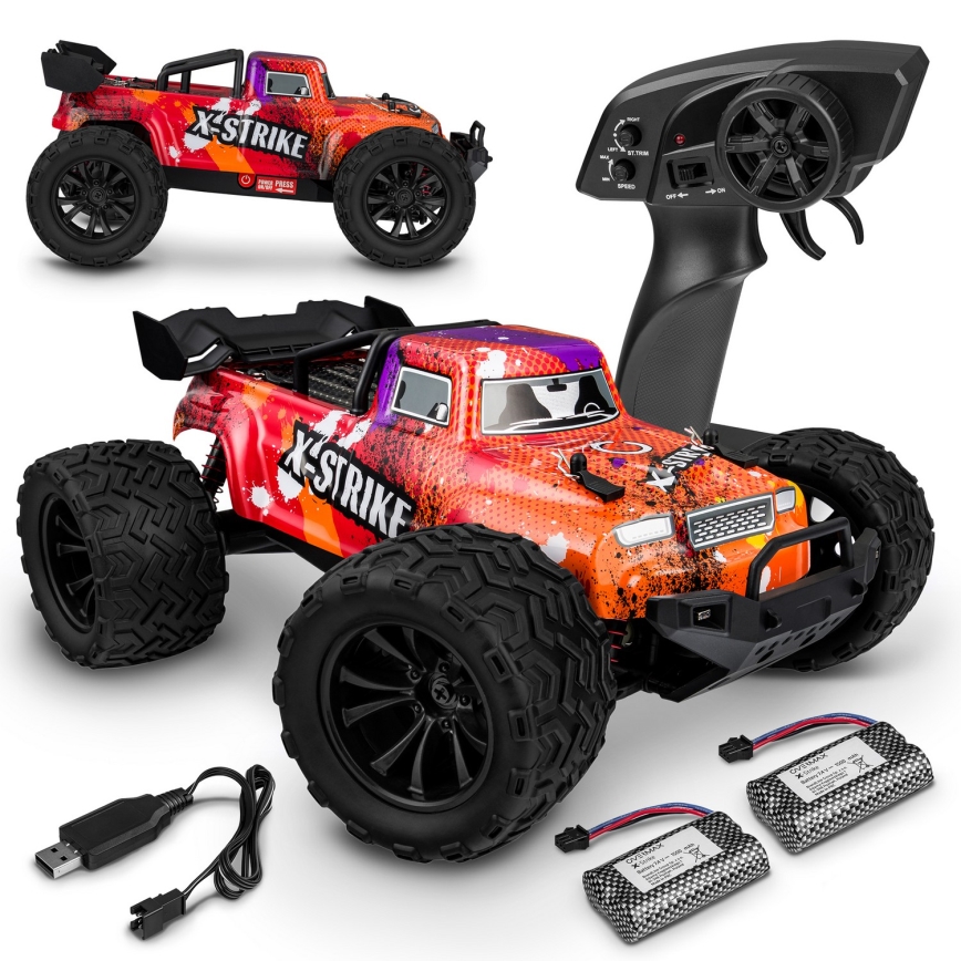 Overmax - RC-Auto mit Fernbedienung X-STRIKE 3000 mAh schwarz/orange
