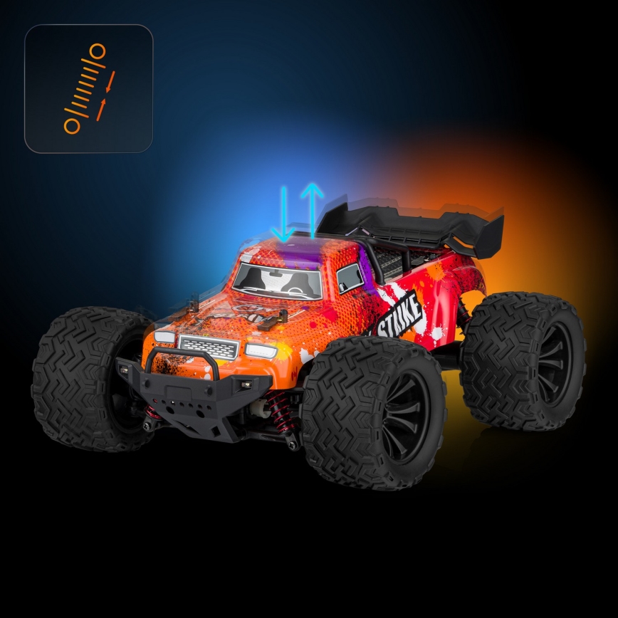 Overmax - RC-Auto mit Fernbedienung X-STRIKE 3000 mAh schwarz/orange