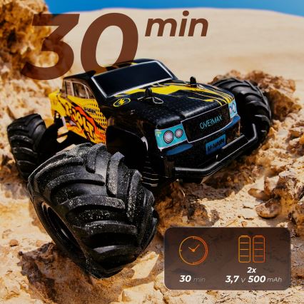 Overmax - RC-Auto X-JOLT mit Fernsteuerung, 1000 mAh, schwarz/gelb