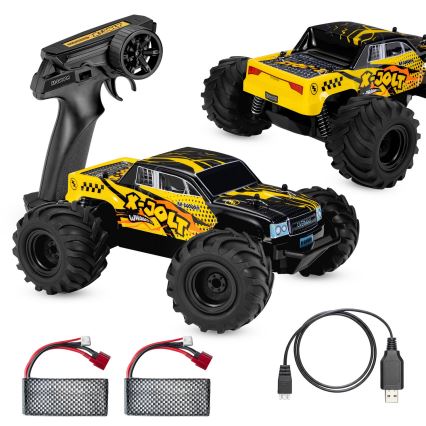 Overmax - RC-Auto X-JOLT mit Fernsteuerung, 1000 mAh, schwarz/gelb