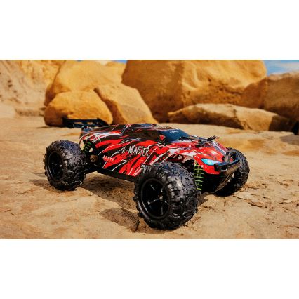 Overmax - ferngesteuertes RC-Auto 2-in-1 X-MONSTER 3.5 1700 mAh schwarz/rot/grün