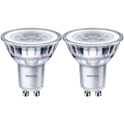 PACK 2x dimmbare LED-Glühbirne Philips Warm Glow GU10/4W/230V 2200K-2700K 