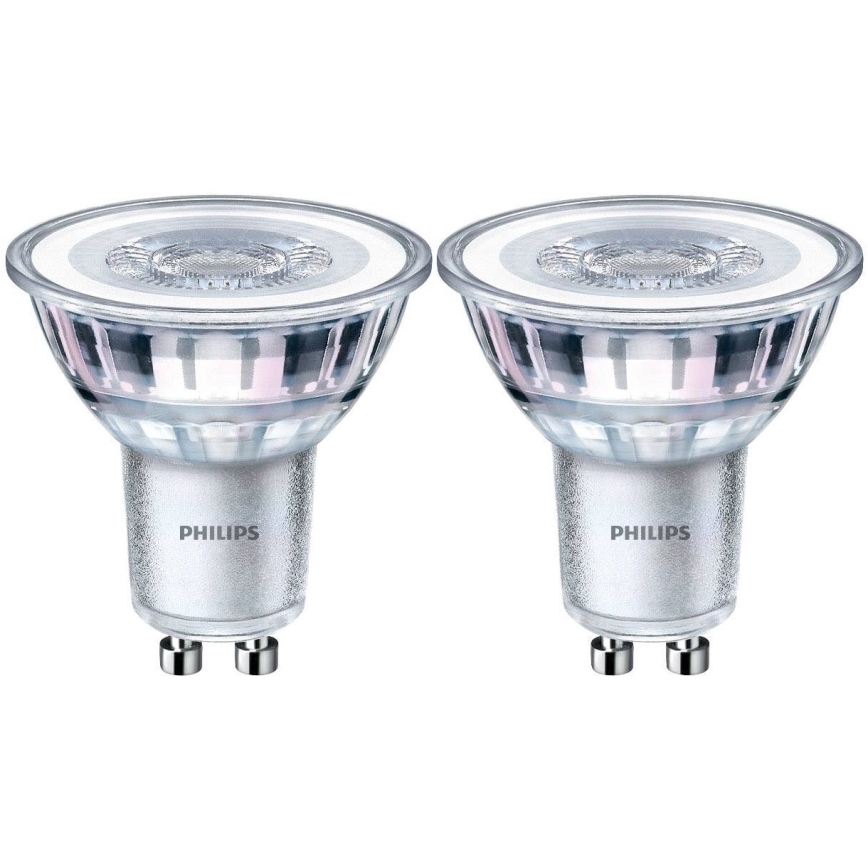 PACK 2x dimmbare LED-Glühbirne Philips Warm Glow GU10/4W/230V 2200K-2700K 