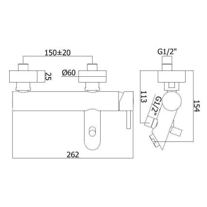 Paffoni - Badewannenarmatur LIGHT EXCLUSIVE in Gold