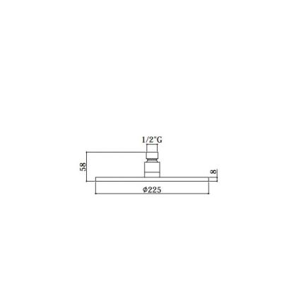 Paffoni - Kopfbrause Ø 22,5 cm MASTER, hochglanzverchromt