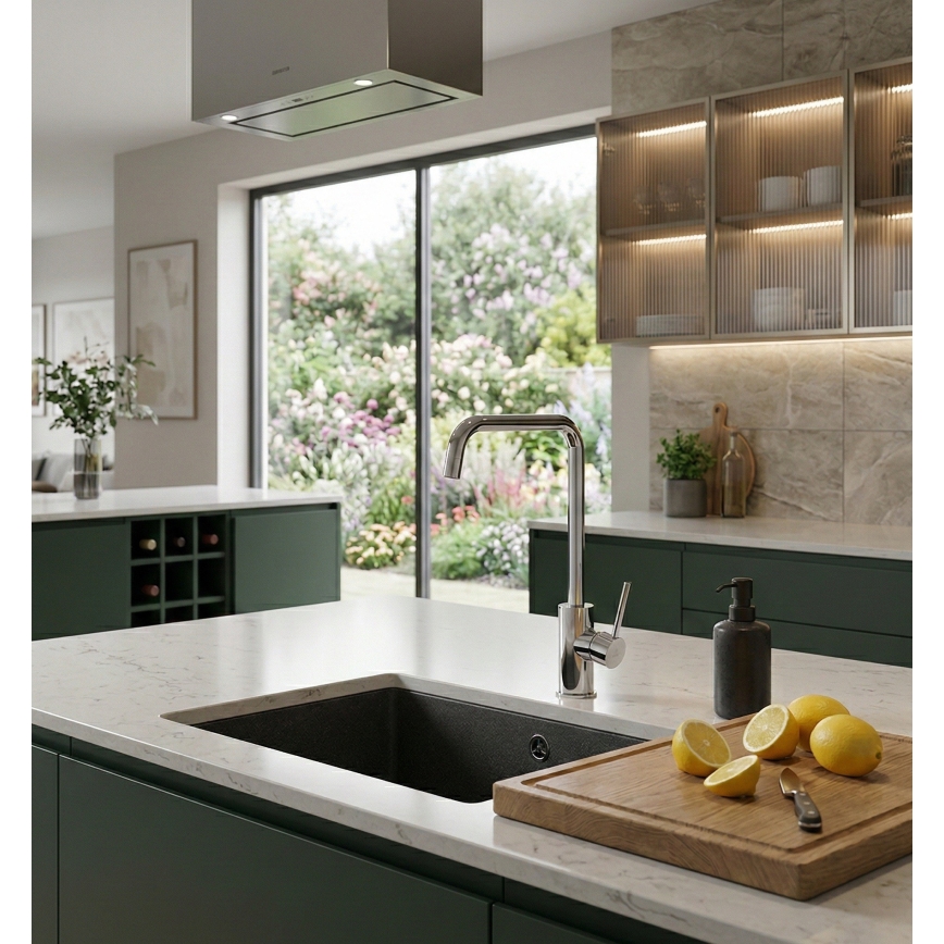 Paffoni - Spültischarmatur LIGHT 32,6 cm glänzender Chrom