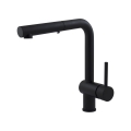 Paffoni - Spültischarmatur mit ausziehbarer Handbrause LIGHT 29,2 cm schwarz