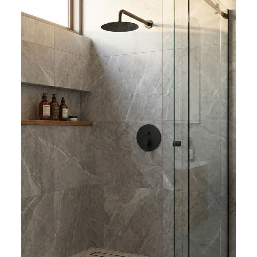 Paffoni - Unterputz-Duscharmatur LIGHT, schwarz