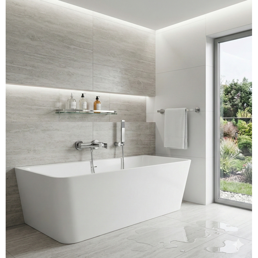 Paffoni - Wand-Badewannenarmatur LIGHT, glänzender Chrom