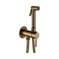 Paffoni - Wandset mit handlicher Bidetbrause zur Unterputzmontage RINGO WEST, Bronze