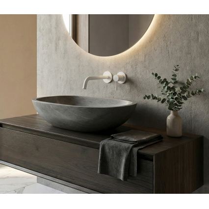 Paffoni - Waschtischarmatur für Unterputzmontage LIGHT mattweiß