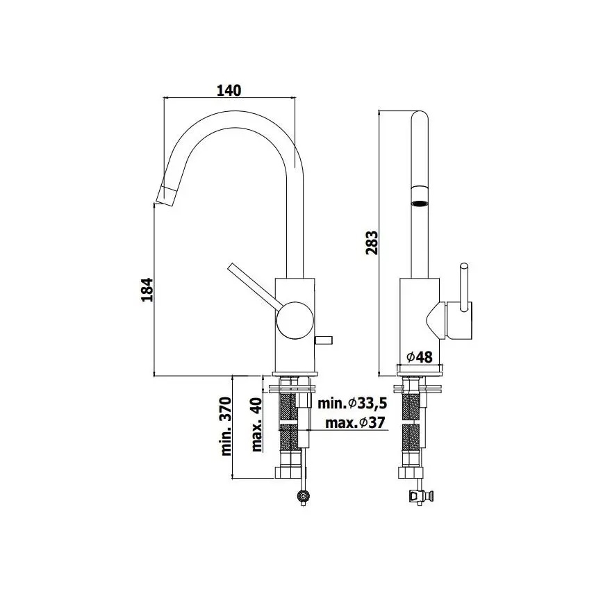 Paffoni - Waschtischarmatur LIGHT Hochglanz-Chrom