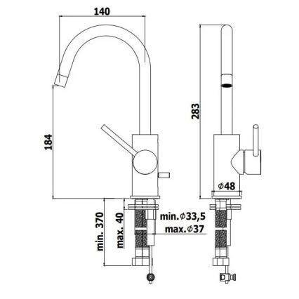 Paffoni - Waschtischarmatur LIGHT in Gold