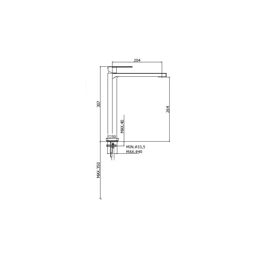 Paffoni - Waschtischarmatur TANGO mattchrom