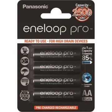 Panasonic - 4 Stk. Akku AA Eneloop Pro 2500 mAh