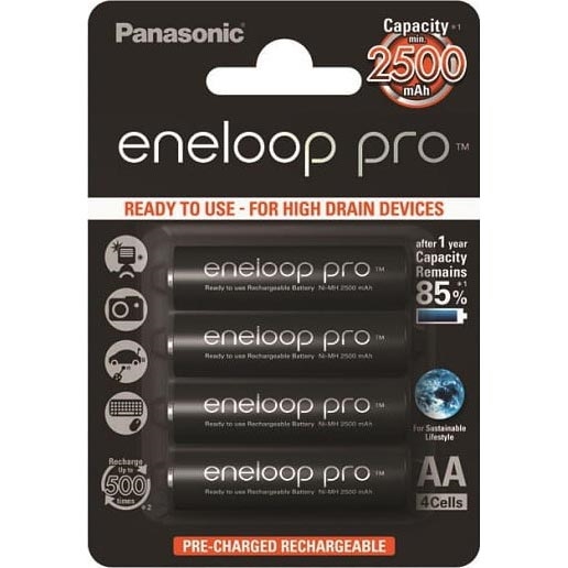Panasonic - 4 Stk. Akku AA Eneloop Pro 2500 mAh