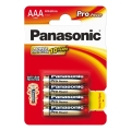 Panasonic - 4 Stk. Alkalibatterie AAA Pro Power 1,5V 1200 mAh