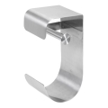 Papierhalter 12,5x26 cm Edelstahl/silber