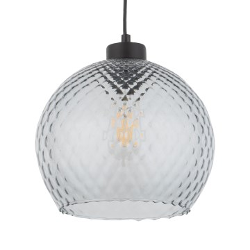 Passgenaues Ersatzglas für Kronleuchter und Wandleuchte DEVON E27 – Ø 25 cm, rauchgrau