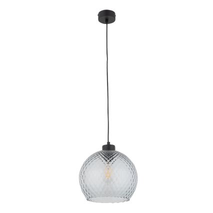 Passgenaues Ersatzglas für Kronleuchter und Wandleuchte DEVON E27 – Ø 25 cm, rauchgrau