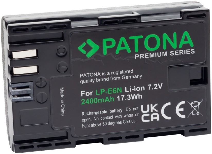 PATONA - Akku Canon LP-E6N 2400mAh Li-Ion Premium 80D