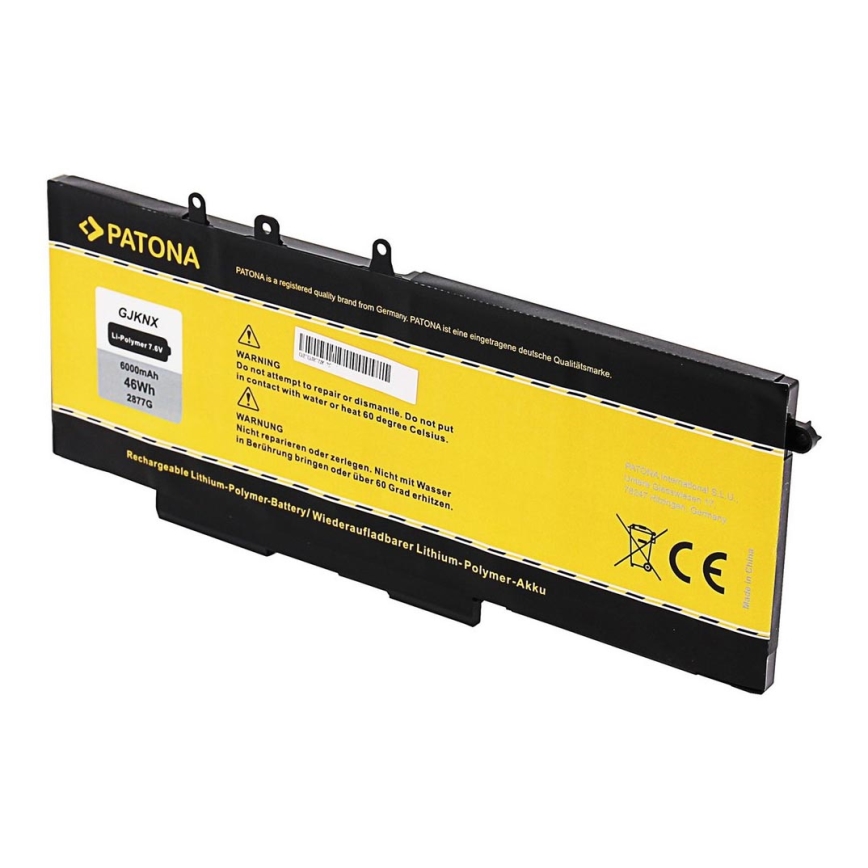 PATONA - Akku DELL E5280/E5480 6000mAh Li-Pol 7,6V GJKNX / 3DDDG