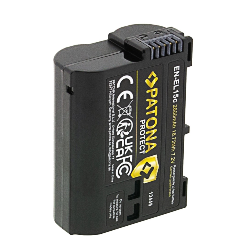 PATONA - Akku für Nikon EN-EL15C 2600 mAh Li-Ion Protect