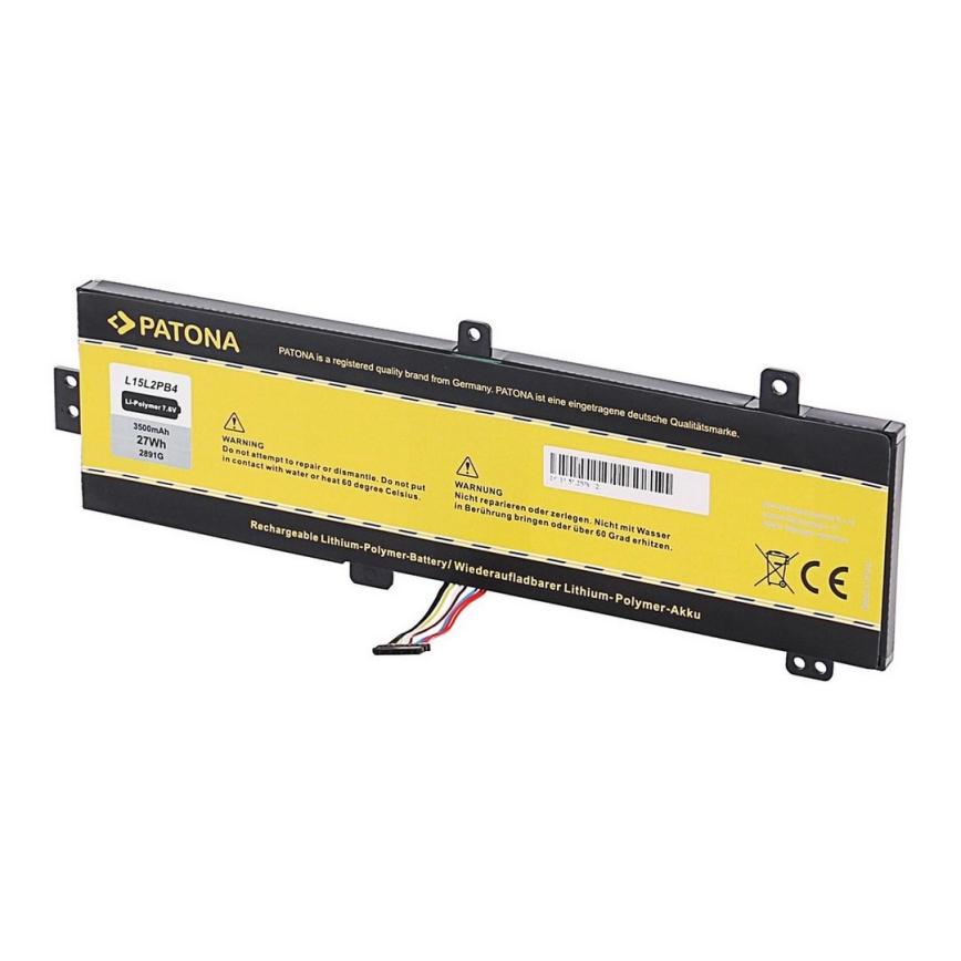 PATONA - Akku LENOVO Ideapad 310-15IBK 4100mAh Li-lon 7,6V L15L2PB4