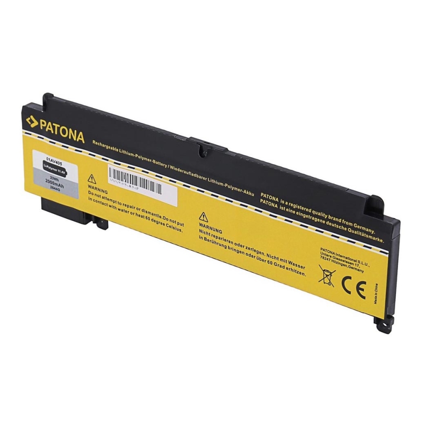 PATONA - Akku Lenovo Thinkpad T460S/T470S 2000mAh Li-Pol 11,4V 01AV405