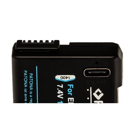 PATONA - Akku Nikon EN-EL14/EN-EL14A 1030mAh Li-Ion Platinum USB-C Aufladung