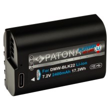 PATONA - Akku Panasonic DMW-BLK22 2400mAh Li-Ion Platinum USB-C Aufladung