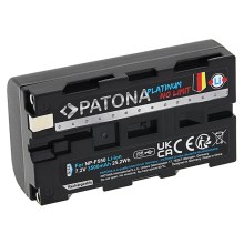 PATONA - Akku Sony NP-F550/F330/F570 3500mAh Li-Ionen Platinum USB-C-Aufladung